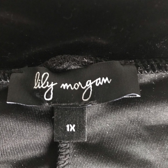 *New* Lily Morgan Black Terciopelo Straight Elegant Pants Size 1X - Picture 16 of 16